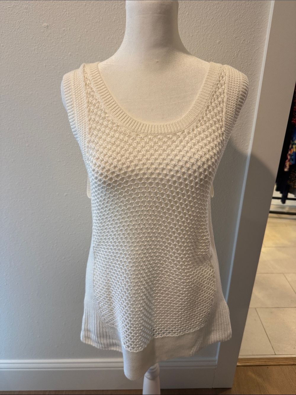 Banana Republic Cream Knit Tank Top